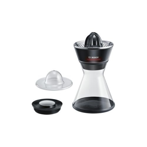 Bosch MCP72GPB citrus press Plastic, Stainless steel Black, Transparent (MCP72GPB)