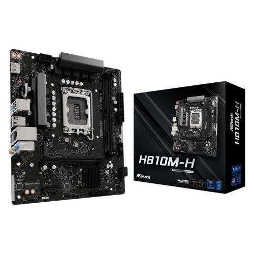 Asrock H810M-H Intel H810 LGA 1851 (Socket V1) micro ATX (H810M-H)