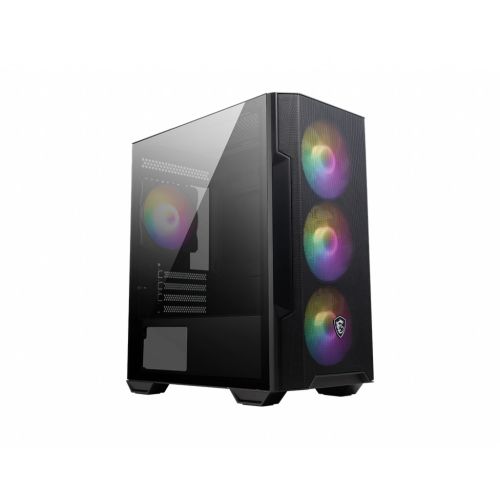 MSI MAG FORGE M100R computer case Midi Tower Black, Transparent (306-7G20R21-809)