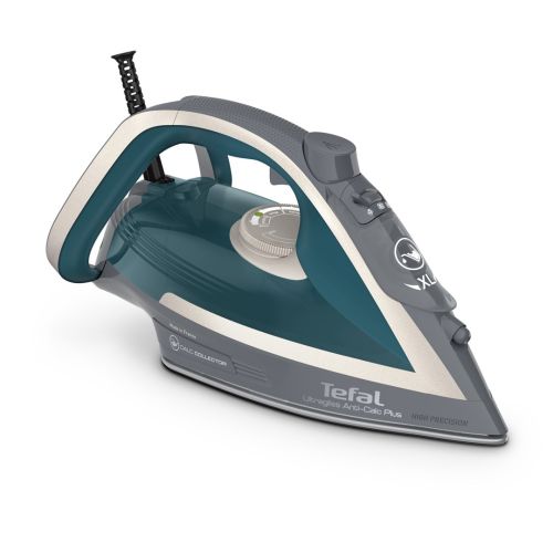 Tefal Ultragliss Anti-Calc Plus FV6842E0 iron Steam iron 2800 W Blue, Silver (FV6842E0)