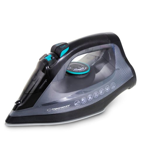 Esperanza EHI010 Steam iron Ceramic soleplate Grey, Black 2600 W (EHI010)
