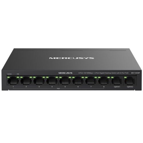 Mercusys MS110CMP Network Switch PoE Support Black (MS110CMP)