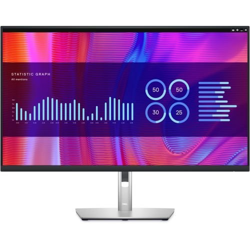 DELL P Series P3223DE 80 cm (31.5") 2560 x 1440 pixels Quad HD LCD Black, Silver (210-BDGB)