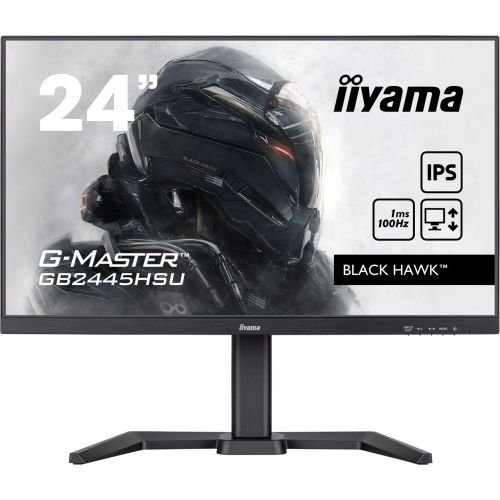 iiyama G-MASTER GB2445HSU-B2 LED display 60.5 cm (23.8") 1920 x 1080 pixels Full HD Black (GB2445HSU-B2)