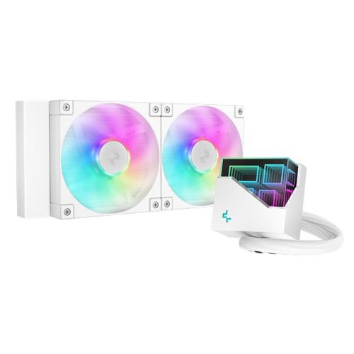 DeepCool LT240 Processor All-in-one liquid cooler 12 cm White 1 pc(s) (R-LT240-WHAMNC-G-1)