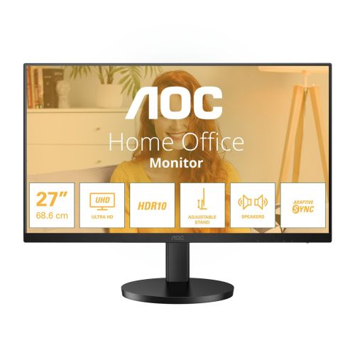AOC U27B3AF computer monitor 68.6 cm (27") 3840 x 2160 pixels 4K Ultra HD LED Black (U27B3AF)