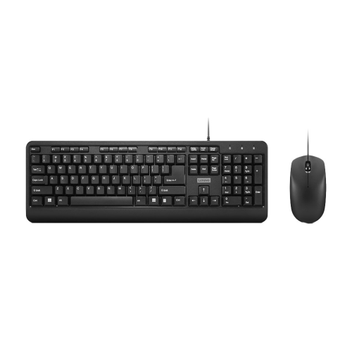 Lenovo 160 keyboard Mouse included Home/Office USB US English Black (GX31L52655)