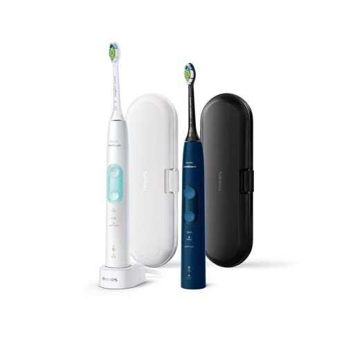 Philips Sonicare ProtectiveClean 5100 ProtectiveClean 5100 HX6851/34 2-pack sonic electric toothbrushes with accessories (HX6851/34)