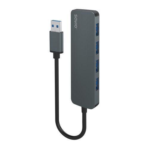 SAVIO Hub 4 x USB-A 3.1 Gen 1 AK-53 (AK-53)