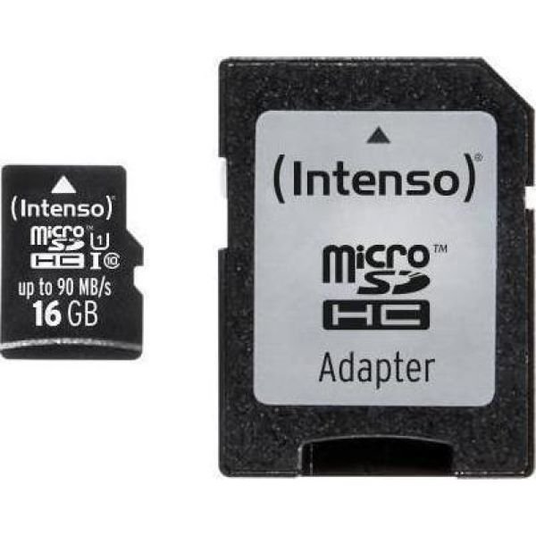 Intenso 16 GB microSDHC Class 10 UHS-I (3433470) Intenso 16 GB microSDHC Class 10 UHS-I (3433470)