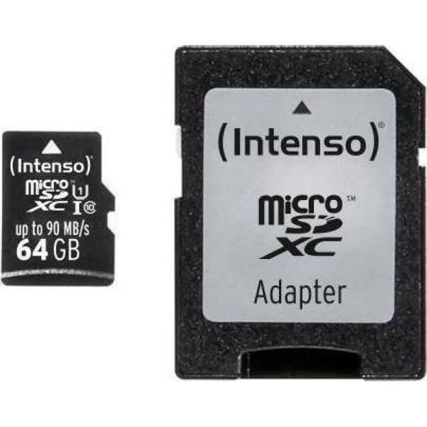 Intenso 64 GB microSDXC Class 10 UHS-I (3433490) Intenso 64 GB microSDXC Class 10 UHS-I (3433490)
