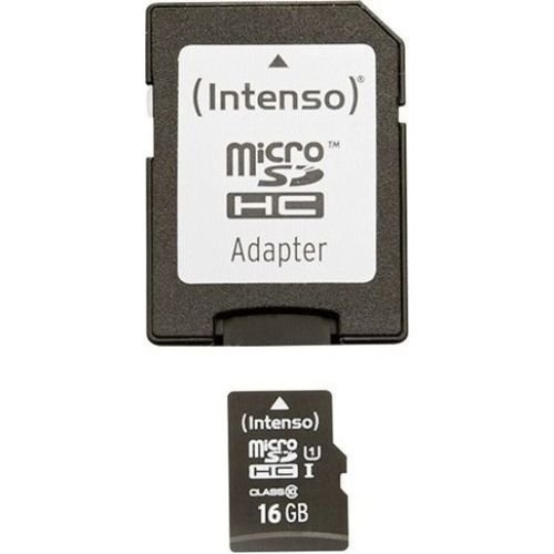 Intenso microSDHC 16 GB Class 10 UHS-I incl. adapter to SDHC (3423470)