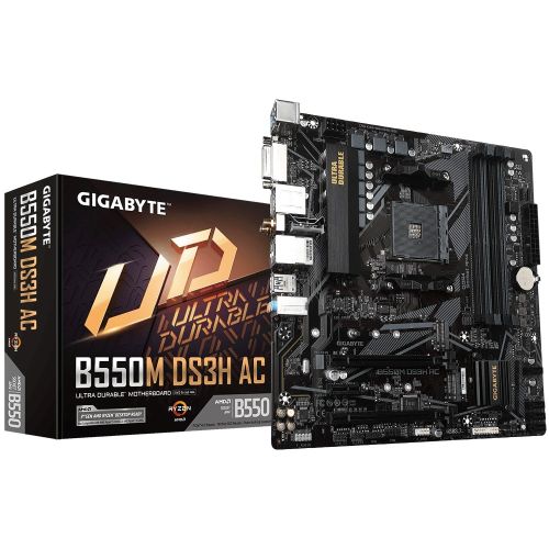 Gigabyte B550M DS3H  AC Socket AM4 micro ATX AMD  B550 (B550M DS3H AC)