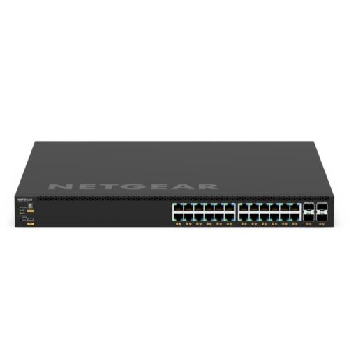 NETGEAR GSM4328-100AJS Managed L3 Gigabit Ethernet (10/100/1000) Power over Ethernet (PoE) 1U Black (GSM4328-100NES)
