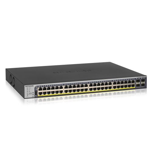 NETGEAR GS752TP-300EUS network switch Managed L2/L3/L4 Gigabit Ethernet (10/100/1000) Power over Ethernet (PoE) 1U Black (GS752TP-300EUS)