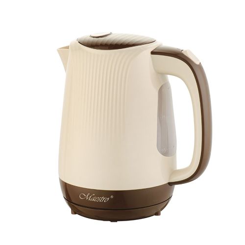 Feel-Maestro MR042 beige electric kettle 1.7 L Beige, Brown 2200 W (MR-042-BEIGE)