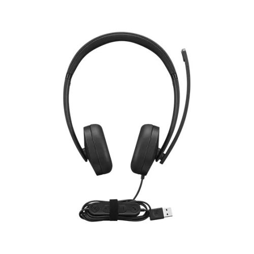 Lenovo 4XD1P83425 headphones/headset Wired Head-band Calls/Music USB Type-A Black (4XD1P83425)