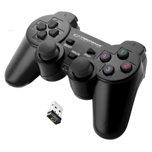 Esperanza EGG108K Gaming Controller Gamepad PC,Playstation 3 Analogue / Digital USB 2.0 Black (EGG108K)