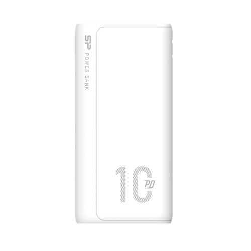 SILICON POWER QP15 Powerbank External battery 10000 mAh 2x USB QC 3.0 1x USB-C PD (SP10KMAPBKQP150W) White (SP10KMAPBKQP150W)
