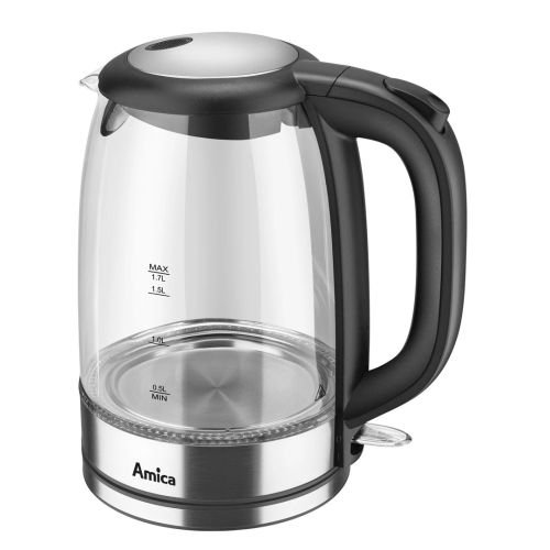 Amica KD 2050G Inox electric kettle 1.7 l 2200 W Transparent (KD 2050G)