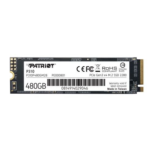 SSD Patriot P310 480GB M.2 2280 PCIE NVME 4 X4 TLC (P310P480GM28)