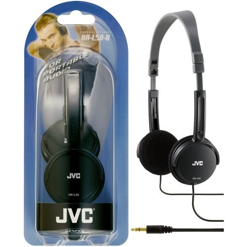 JVC HA-L50-B headphones/headset Head-band Black (HAL-50BE)