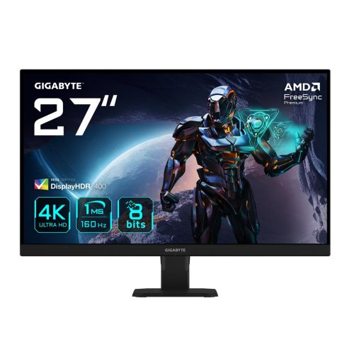 GIGABYTE GS27U 27" UHD Gaming Monitor - 3840 x 2160, 160Hz, 1ms, 350 cd/m², Display HDR400, HDMI 2.1, Displayport 1.4 (GS27U)