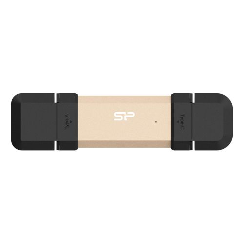 Silicon Power DS72 USB flash drive 1 TB USB Type-A / USB Type-C 3.2 Gen 2 (3.1 Gen 2) Gold (SP001TBUC3S72VPG)