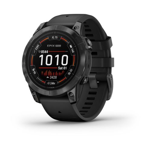 Garmin epix Pro (Gen 2) 3.3 cm (1.3") AMOLED 47 mm Digital 416 x 416 pixels Touchscreen Grey Wi-Fi GPS (satellite) (010-02803-01)