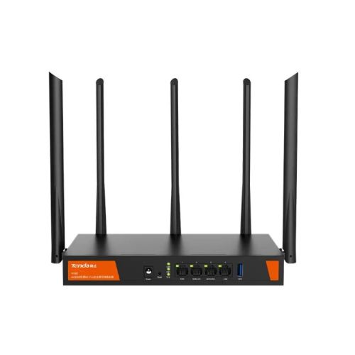 Tenda W30E AX3000 wireless router Gigabit Ethernet Dual-band (2.4 GHz / 5 GHz) Black (W30E)