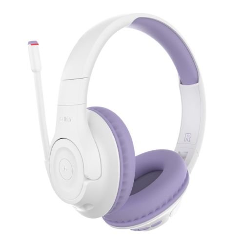 Belkin SOUNDFORMINSPIRE OVEREAR HEADSET LAV Wired & Wireless Head-band Calls/Music USB Type-C Bluetooth Lavender, White (AUD006BTLV)