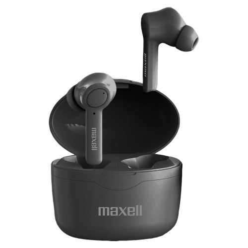 Maxell Bass 13 Sync Up Wireless Bluetooth In-Ear Headphones with Charging Case Black (MAXELL HOME STUDIO)