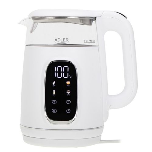 ADLER AD 1305 electric kettle white/silver (AD 1305ws)