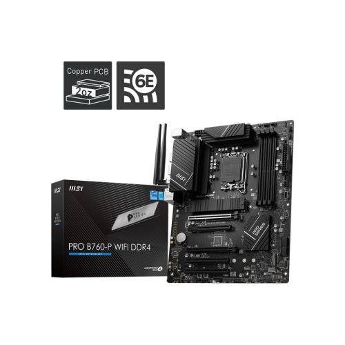 MSI PRO B760-P WIFI DDR4 motherboard LGA 1700 micro ATX (PRO B760-P WIFI DDR4)