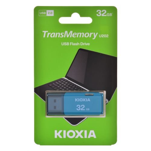 Kioxia TransMemory U202 USB flash drive 32 GB USB Type-A 2.0 Blue (LU202L032GG4)