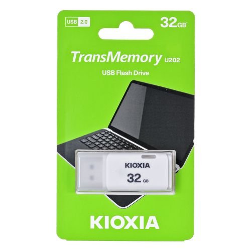 Kioxia TransMemory U202 USB flash drive 32 GB USB Type-A 2.0 White (LU202W032GG4)
