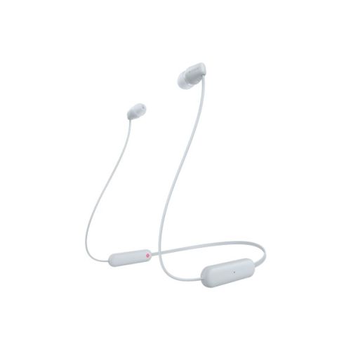 Sony WI-C100 Headset Wireless In-ear Calls/Music Bluetooth White (WIC100W.CE7)
