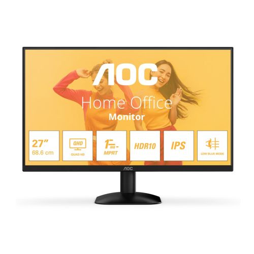 AOC B3 Q27B35E computer monitor 68.6 cm (27") 2560 x 1440 pixels Quad HD LED Black (Q27B35E)