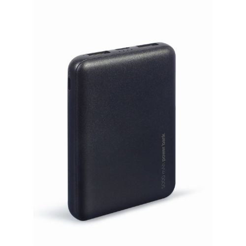 Gembird PB05-02 power bank Lithium Polymer (LiPo) 5000 mAh Black (PB05-02)