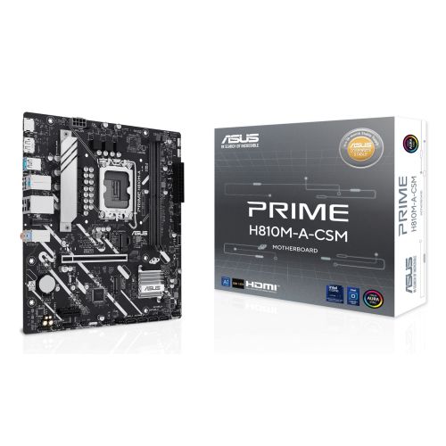 ASUS PRIME H810M-A-CSM Intel H810 LGA 1851 (Socket V1) micro ATX motherboard (90MB1KK0-M0EAYC)