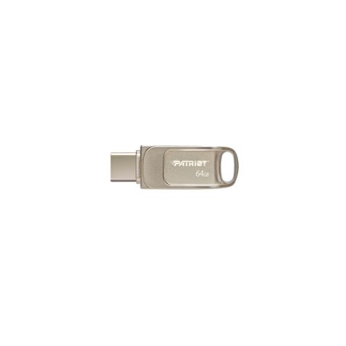 Patriot Memory Tab T560 64GB USB flash drive Dual USB 120MB/s (PS64GT560DS5D) Silver (PS64GT560DS5D)