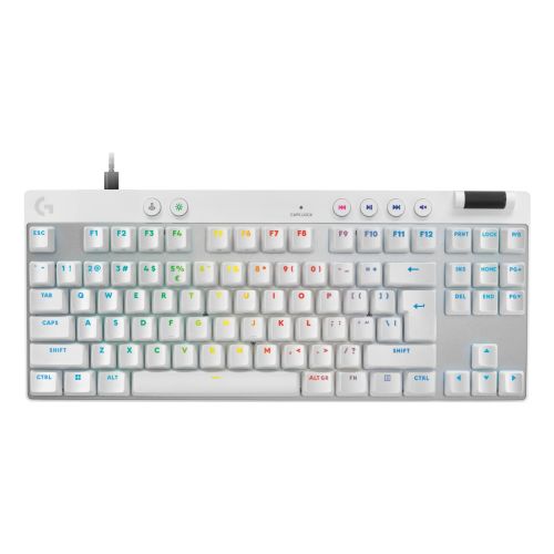 Logitech G PRO X TKL Rapid keyboard Gaming USB QWERTY US International White (920-013242)
