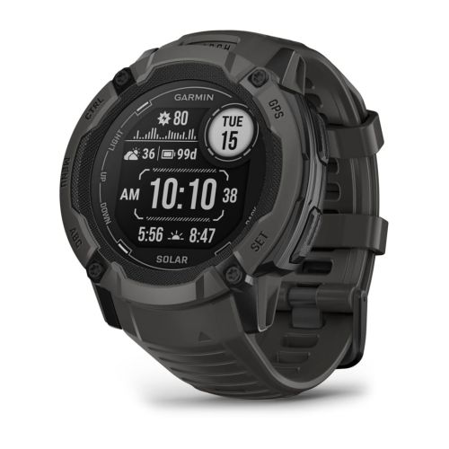 Garmin Instinct 2X Solar 2.79 cm (1.1") MIP 50 mm Digital 176 x 176 pixels Touchscreen Graphite GPS (satellite) (010-02805-00)