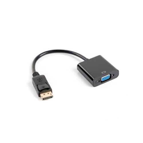 Lanberg AD-0002-BK video cable adapter 0.2 m DisplayPort VGA Black (AD-0002-BK)
