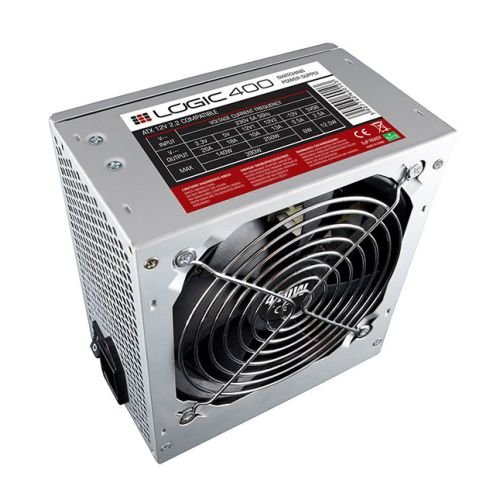 Logic 400 power supply unit 400 W ATX Stainless steel (ZAS-LOGI-LC-400-ATX-PFC)