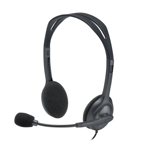 Logitech H111 Headset Head-band 3.5 mm connector Grey (981-0005939)