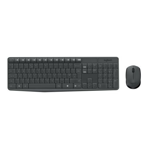 Logitech MK235 keyboard RF Wireless QWERTY US International Grey (920-007931)