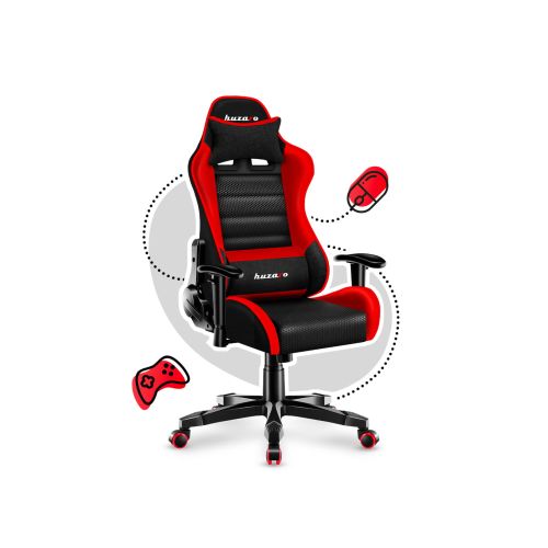 Gaming chair for children Huzaro HZ-Ranger 6.0 Red Mesh, black and red (HZ-Ranger 6.0 Red Mesh)