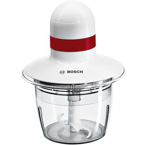 Bosch MMRP1000 electric food chopper 0.8 L 400 W Red, Transparent, White (MMRP1000)