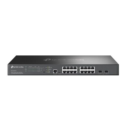 TP-Link Omada 16-Port 2.5G and 2-Port 10GE SFP+ L2+ Managed Switch with 8-Port PoE+ (SG3218XP-M2)